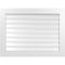 Ekena Millwork Vertical Surface Mount PVC Gable Vent: Functional, w/ 3-1/2"W x 1"P Standard Frame, 40"W x 30"H GVPVE40X3001SF - alternate 1